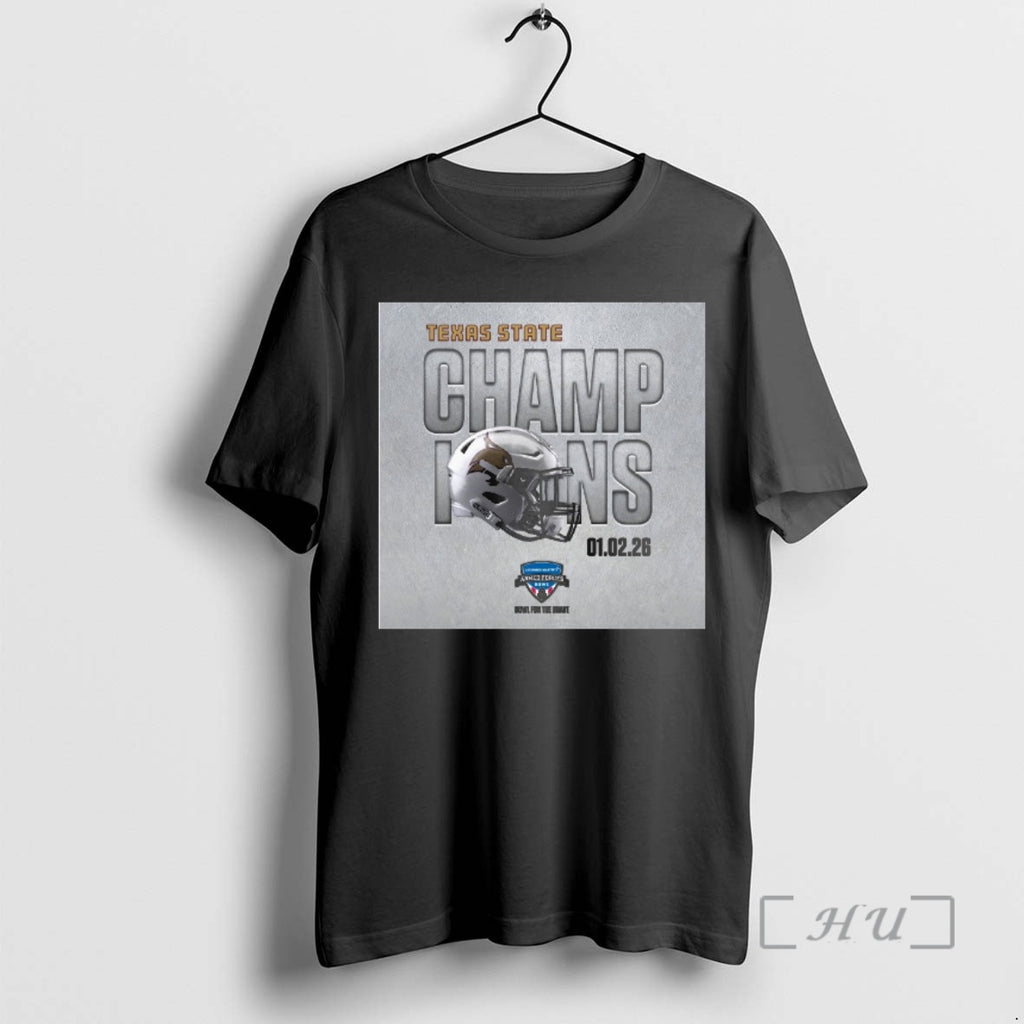 Officials Congratulations Texas State Bobcats Lockheed Martin Armed Forces Bowl Champions 01 02 Premium