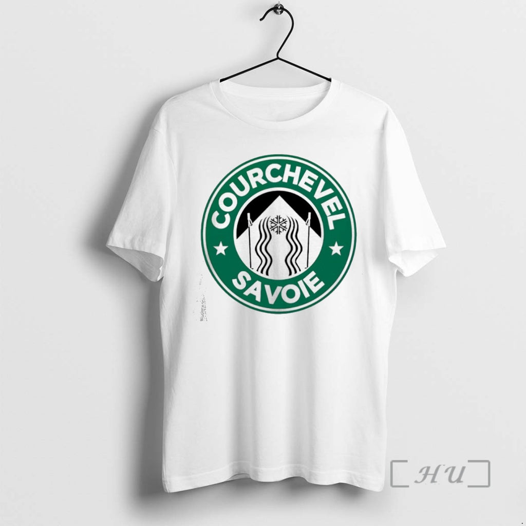 Officials Courchevel Savoie X Starbucks Logo Parody Shirts Sweater