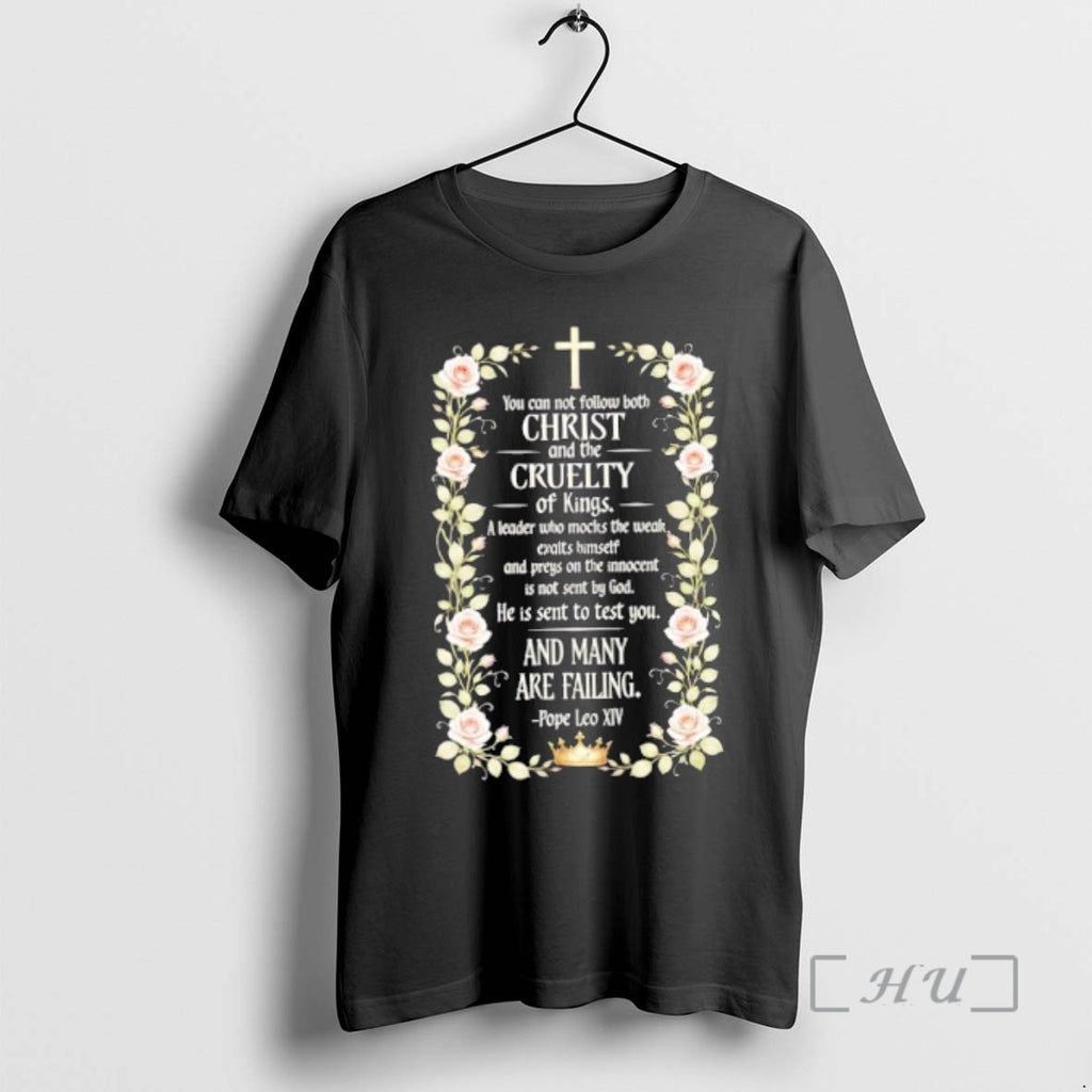 Officials Cross You Can Not Follow Both Christ And The Cruelty Of Kings Floral Premium