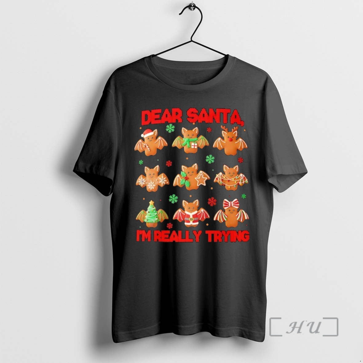 Officials Dear Santa Im Really Trying Halloween Lover