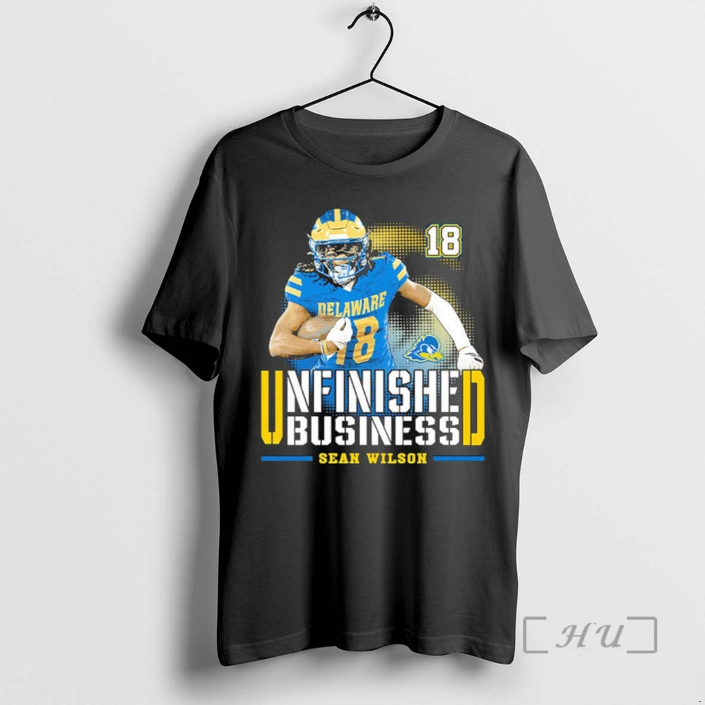 Officials Delaware Fightin Blue Hens Ncaa Football Sean Wilson Unfinished Business Premium T Shirts Sweater