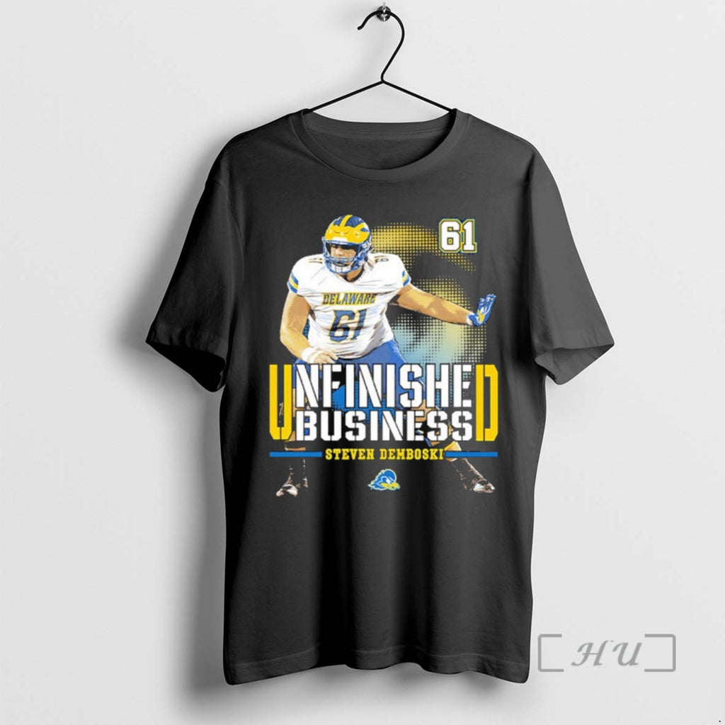 Officials Delaware Fightin Blue Hens Ncaa Football Steven Demboski Unfinished Business Premium T Shirts Sweater