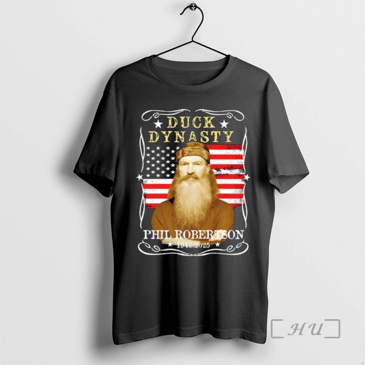 Officials Duck Dynasty Phil Robertson 1946 2025 American Flag