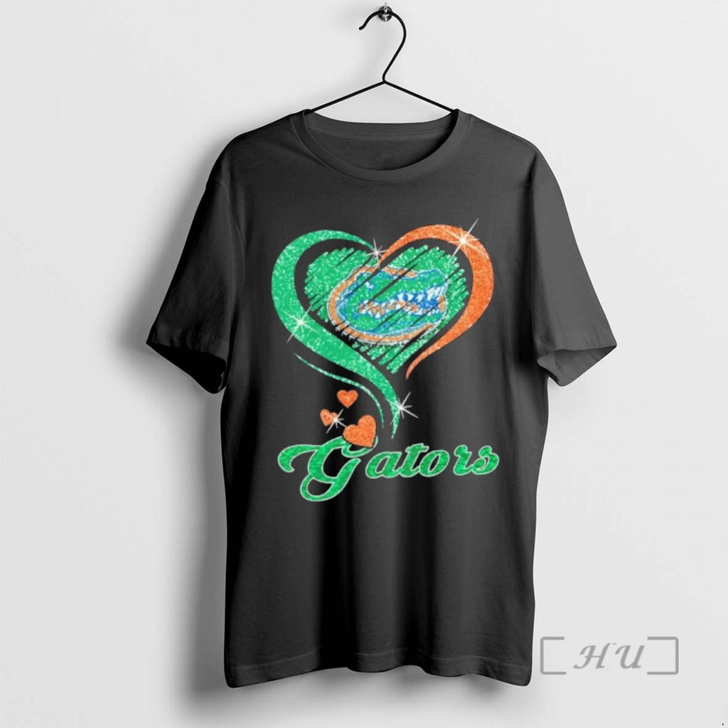 Officials Florida Gators Football In Glitter Heart Fans