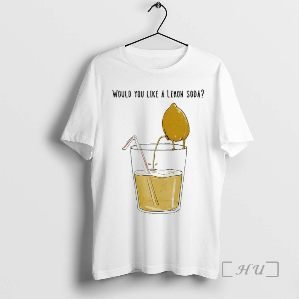 Officials Freshly Squeezed Lemon Juice Would You Like A Lemon Soda Funny Premium T Shirts