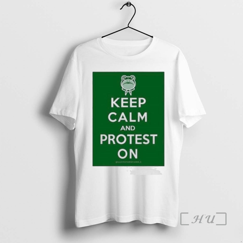 Officials Frog Keep Calm And Protest On T Shirt Sweater