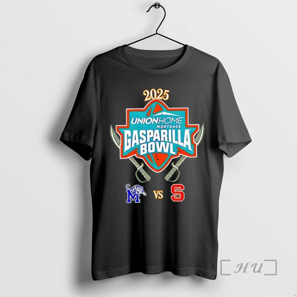 Officials Gasparilla Bowl 2025 Memphis Tigers Vs North Carolina State Wolfpack Premium T Shirts Sweater