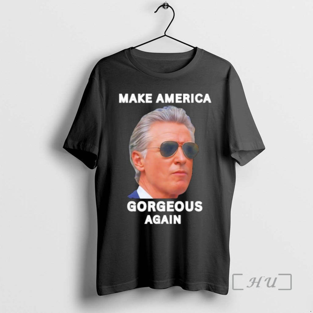 Officials Gavin Newsom Make America Gorgeous Again Shirts Sweater