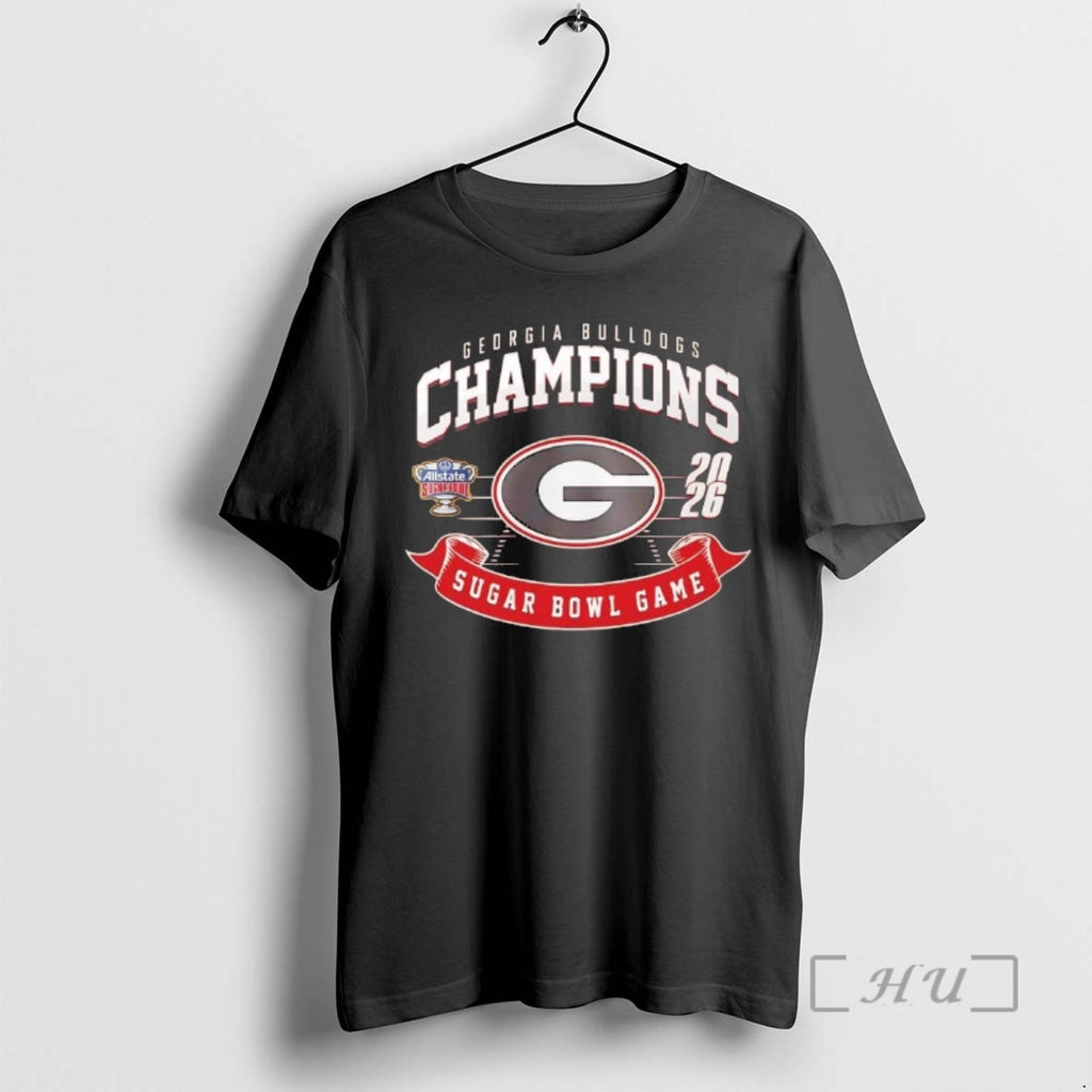 Officials Georgia Bulldogs 2026 Sugar Bowl Champions Football Field