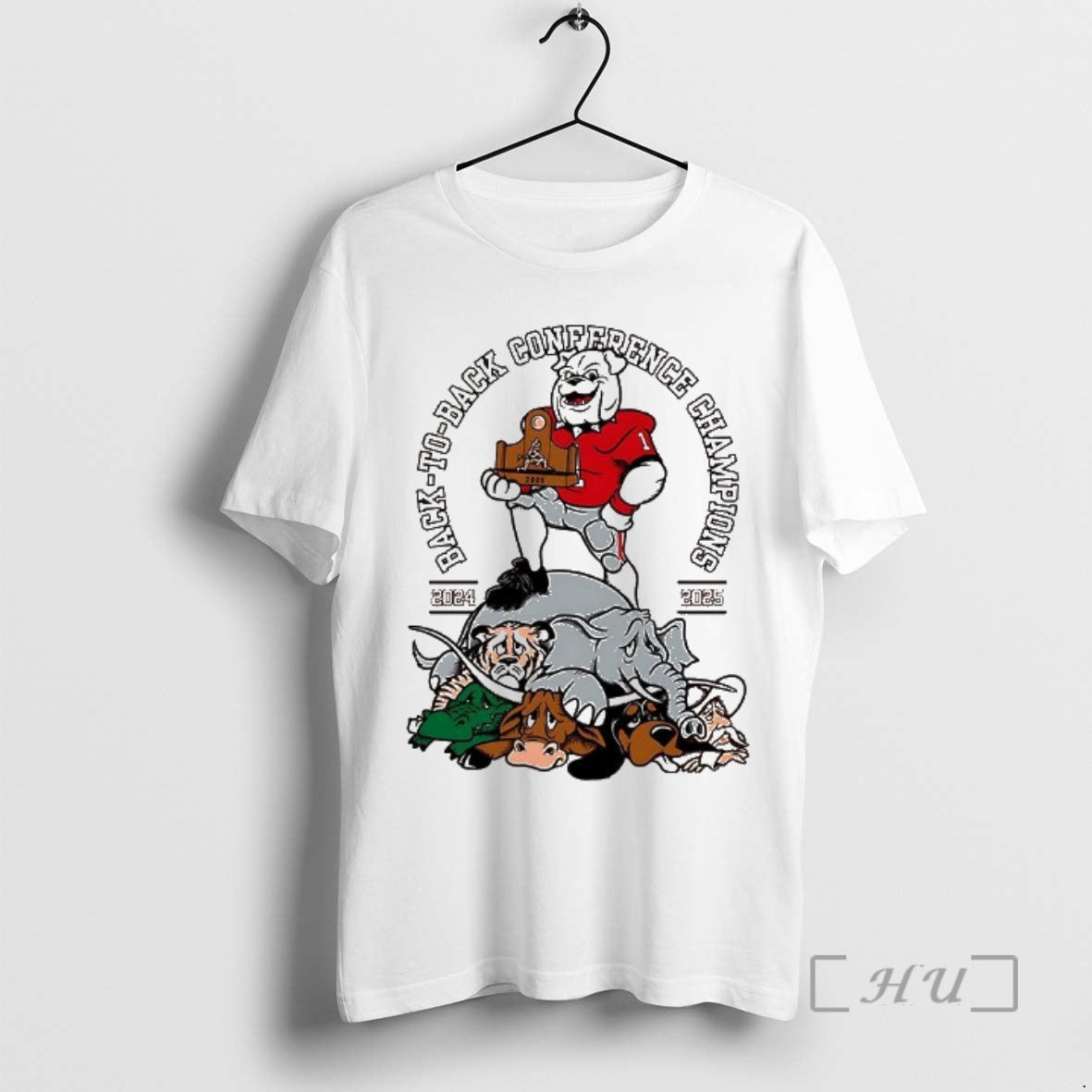 Officials Georgia Bulldogs Back Back Conference Champions 2024 2025 Mascot