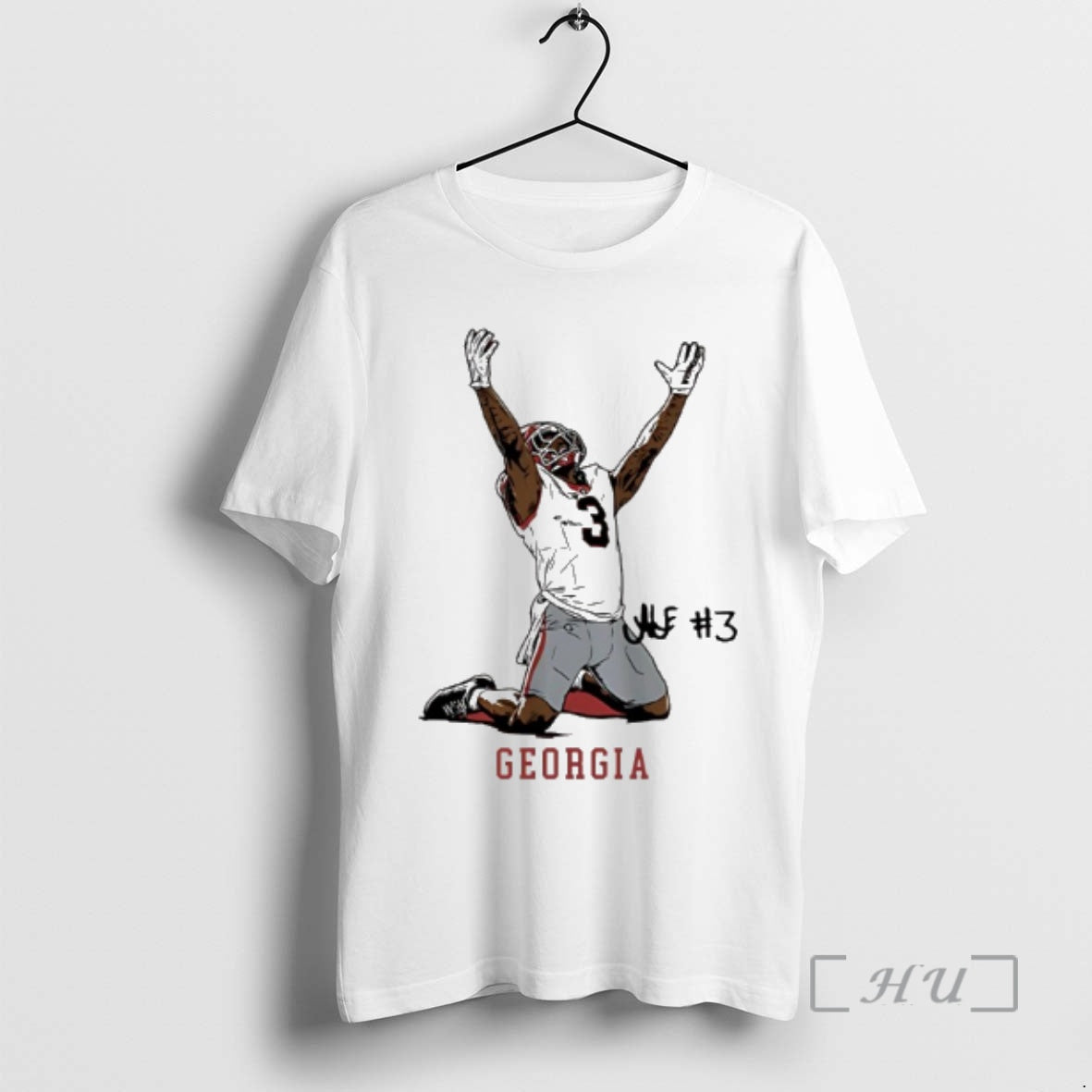 Officials Georgia Football Nate Frazier End Zone Celebration Signature