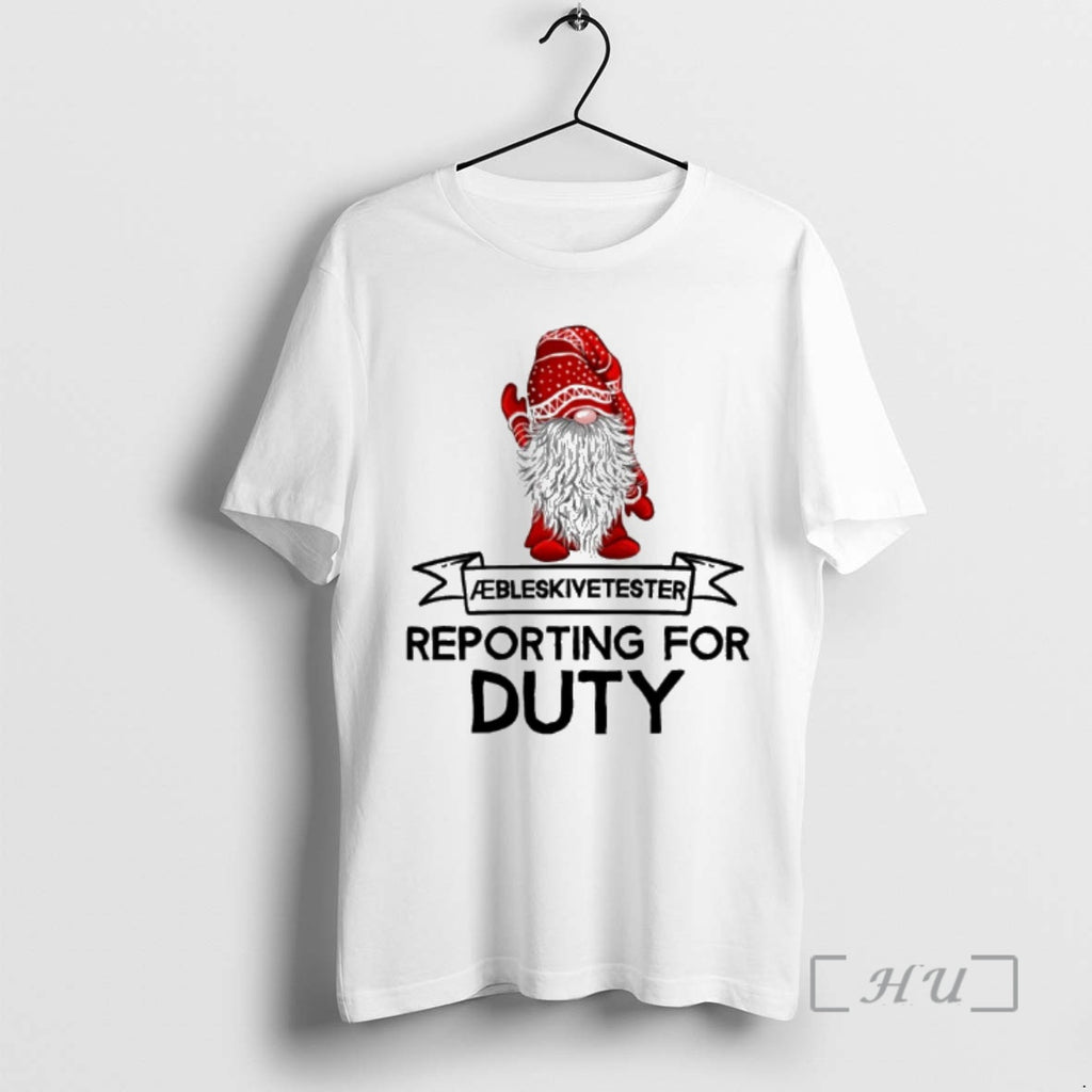 Officials Gnome Aebleskiver Tester Reporting For Duty Premium T Shirts Sweater Hoodie 2