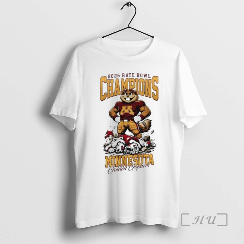 Officials Golden Gophers 2025 Rate Bowl Champions Mascot
