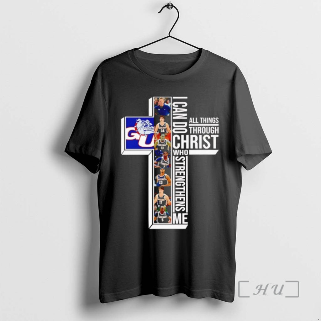 Officials Gonzaga Bulldogs Basketball I Can Do All Things Through Christ Who Strengthens Me Premium