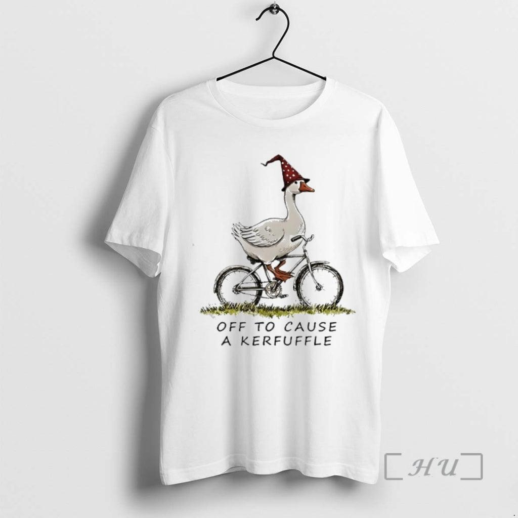 Officials Goose Riding A Bicycle Off To Cause A Kerfuffle