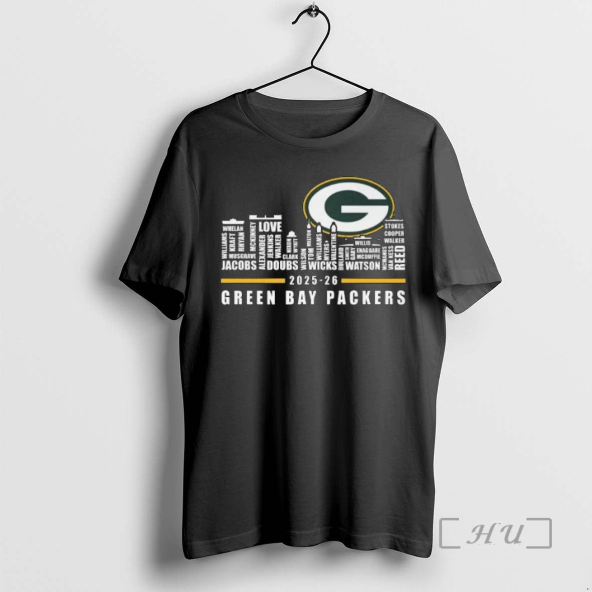 Officials Green Bay Packers Skyline Names 2025 26 Logo