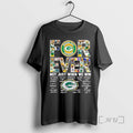 Officials Green Bay Packers For Ever Not Just When We Win Signatures Premium T Shirts