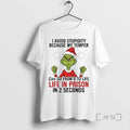 Officials Grinch I Avoid Stupidity Because My Temper Life Prison