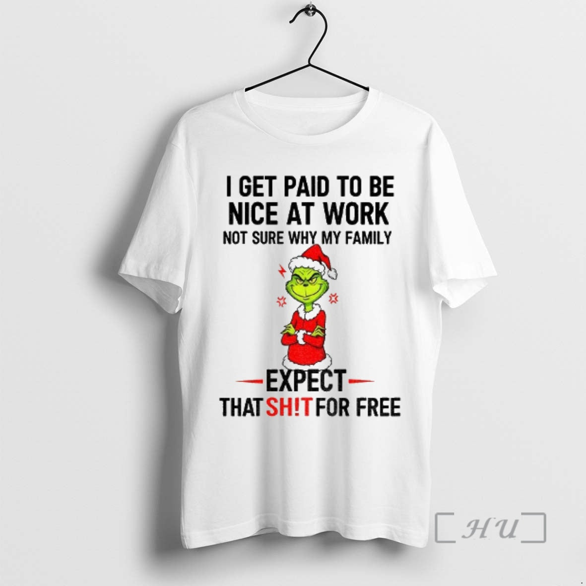 Officials Grinch Santa I Get Paid Be Nice Work Not Sure Why My