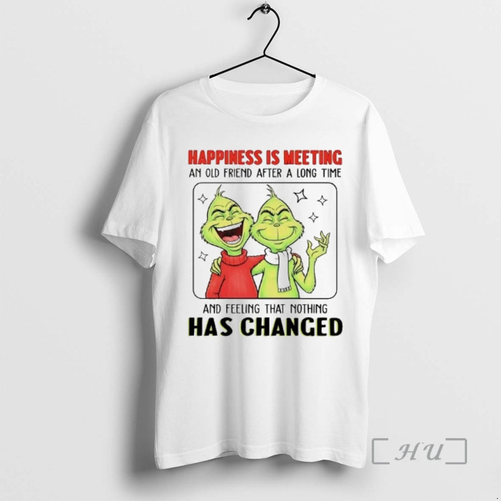 Officials Grinch Happiness Is Meeting An Old Friend After A Long Time Premium T Shirts