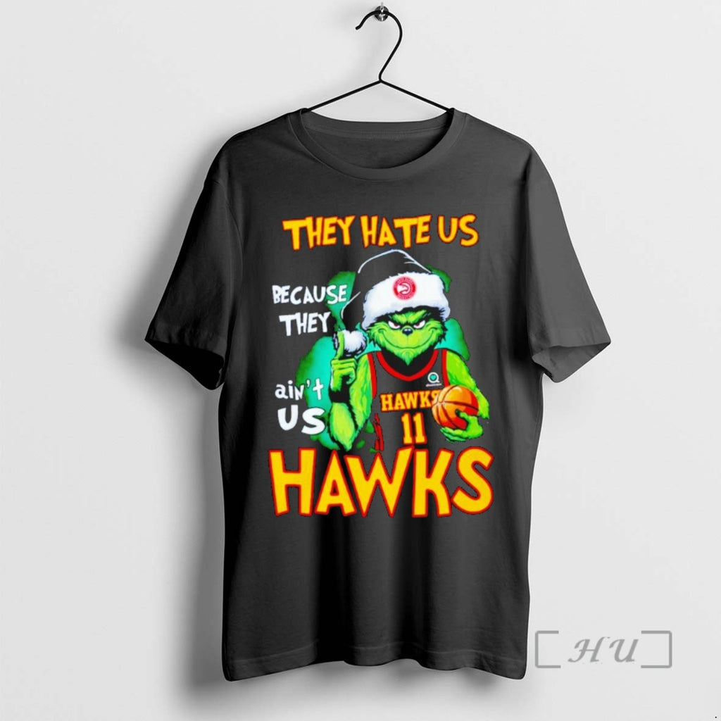 Officials Grinch They Hate Us Because They Aint Us Atlanta Hawks Christmas Shirts Sweater