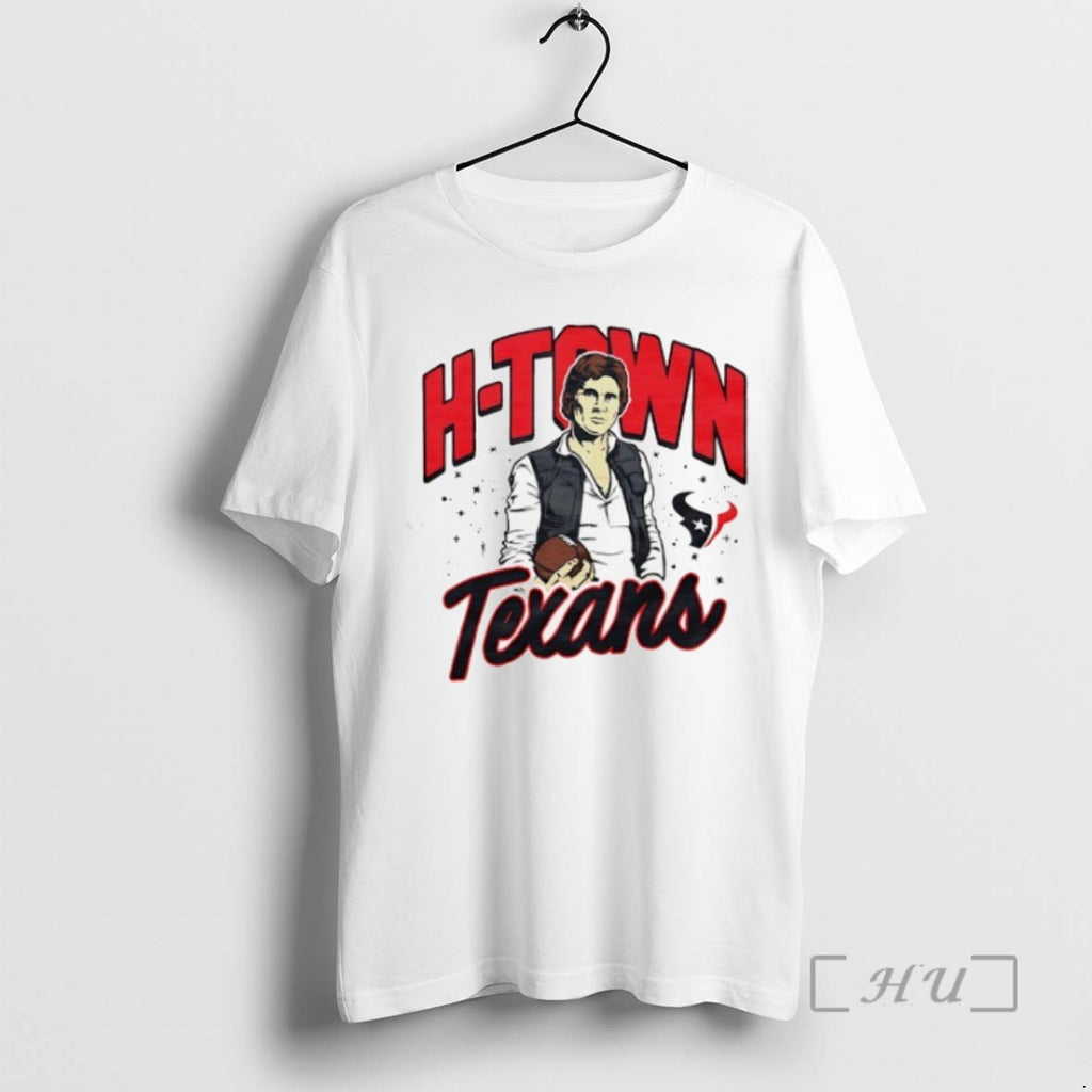 Officials Han Solo Holding Football H Town Houston Texans Shirts Sweater