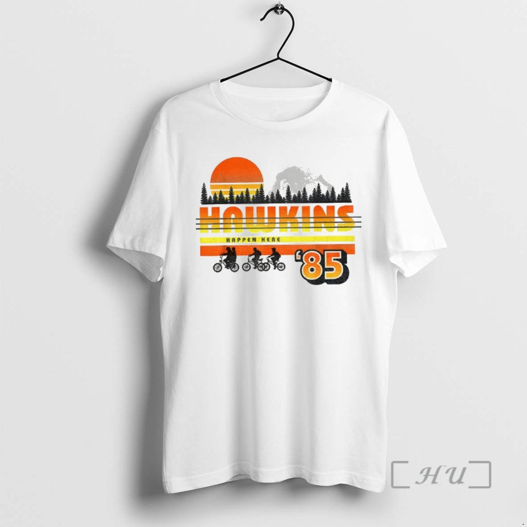 Officials Hawkins Upside Down Happen Here Friends Dont Lie 85 Vintage Premium T Shirts Sweater