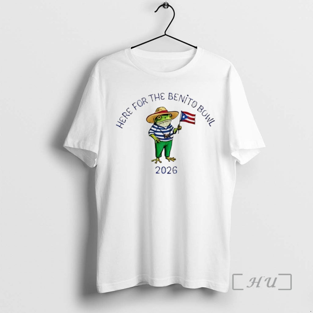 Officials Here For The Benito Bowl 2026 Frog Puerto Rican Flag Shirts Sweater