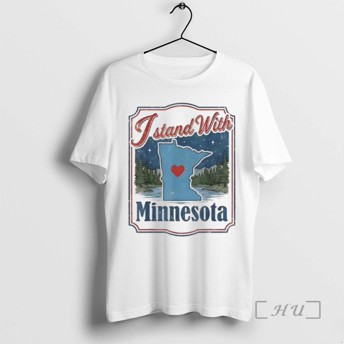 Officials I Stand Minnesota Retro Map