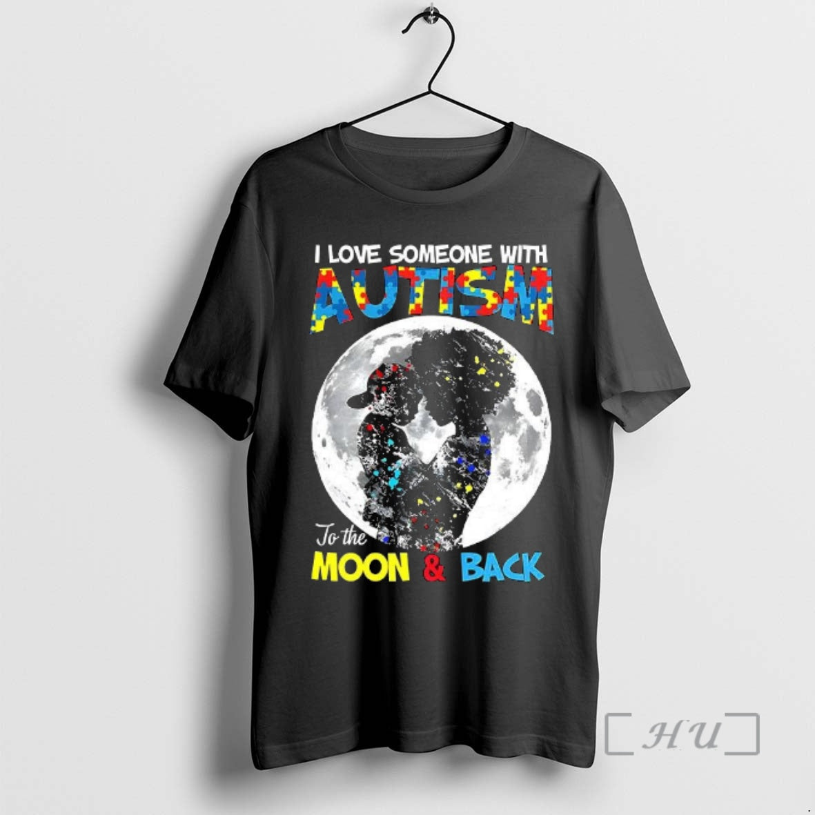 Officials I Love Someone Autism Moon Back Autism Awareness
