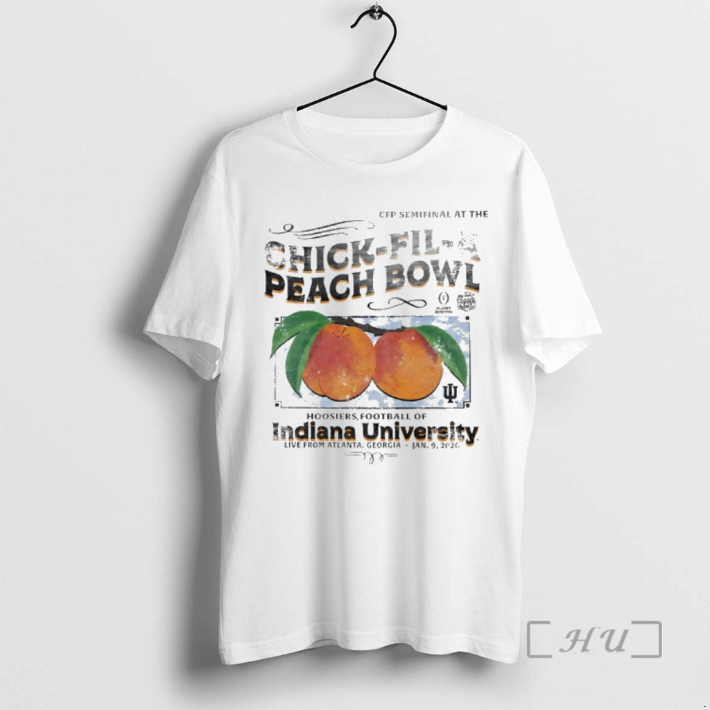 Officials Indiana University Football 2026 Chick Fil A Peach Bowl Vintage Premium T Shirts Sweater