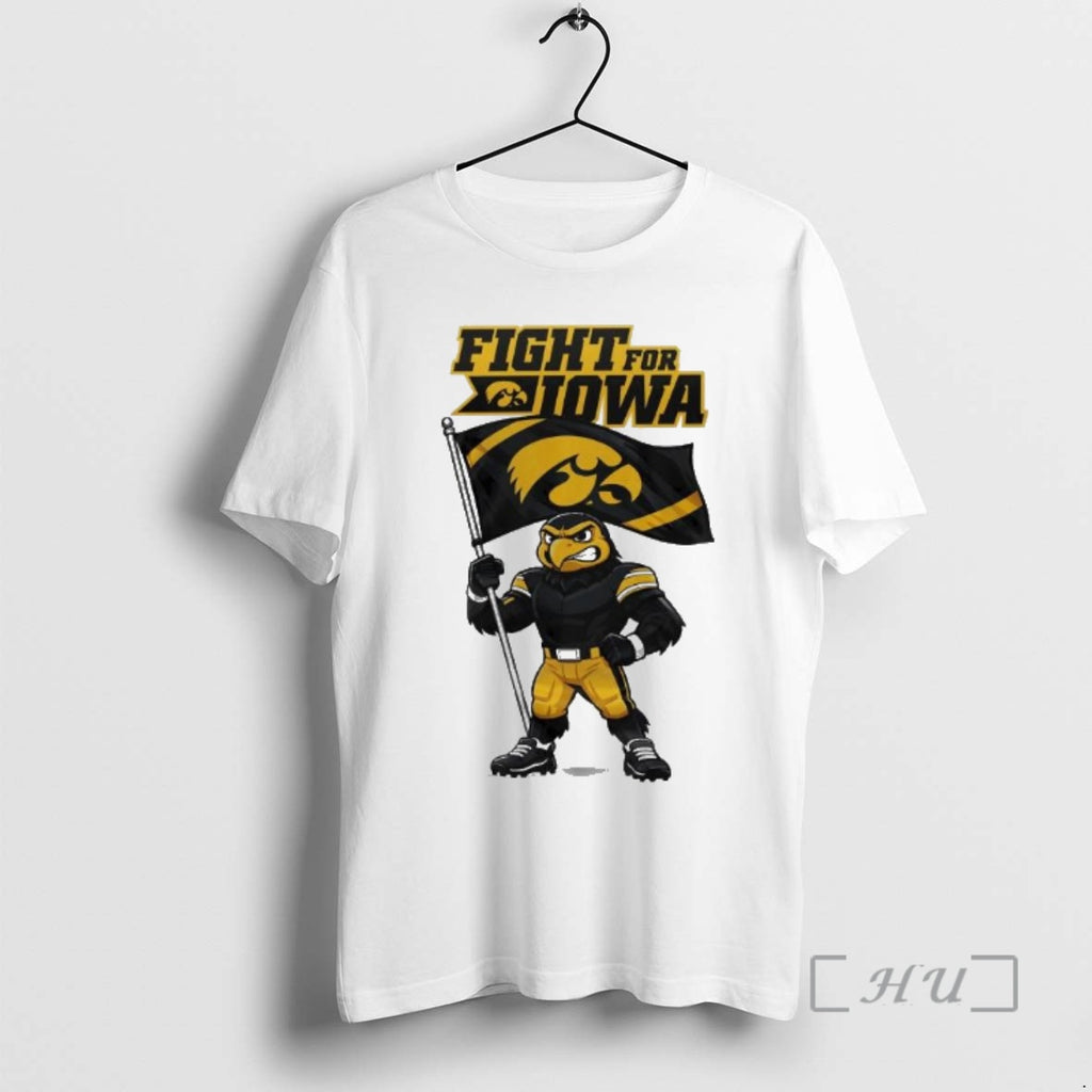 Officials Iowa Hawkeyes Ncaa Reliaquest Bowl Champions Mascot Fight For Iowa 2026 Premium T Shirts