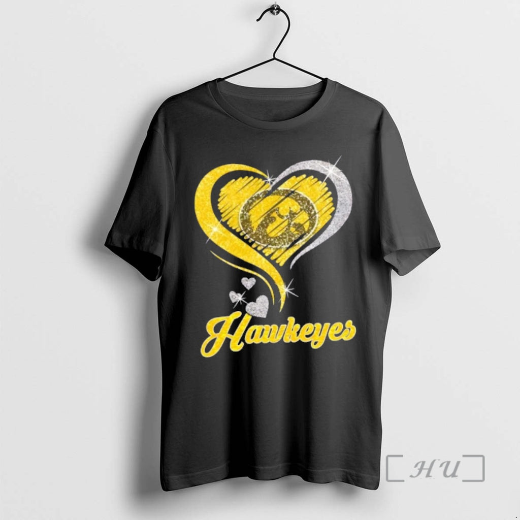Officials Iowa Hawkeyes Football In Glitter Heart Fans