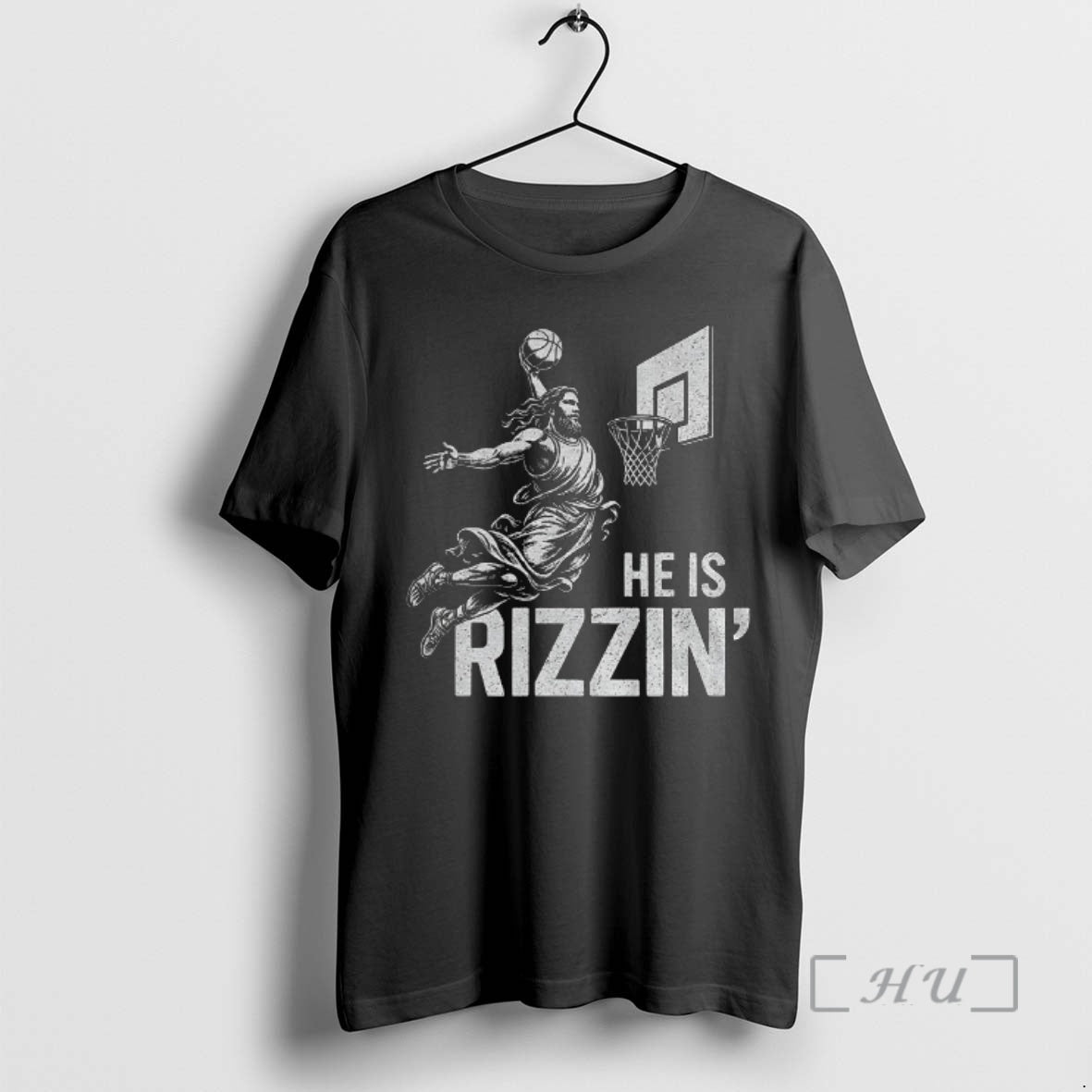 Officials Jesus Basketball He Is Rizzin Vintage