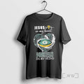Officials Jesus In My Heart Green Bay Packers In My Veins Diamond Heart Premium