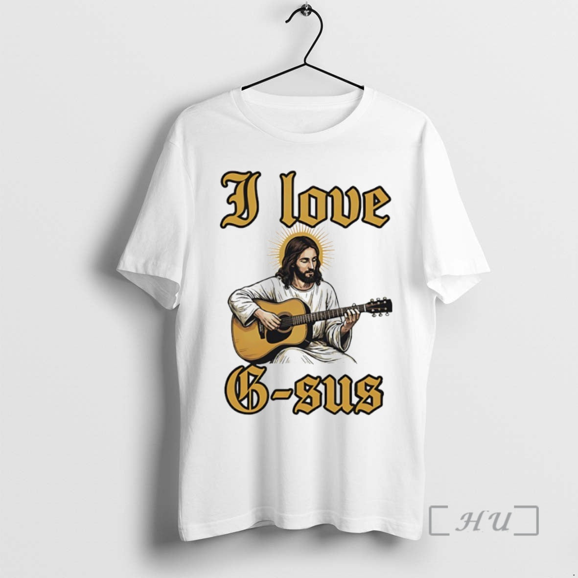 Officials Jesus Playing Guitar I Love G Sus Circle