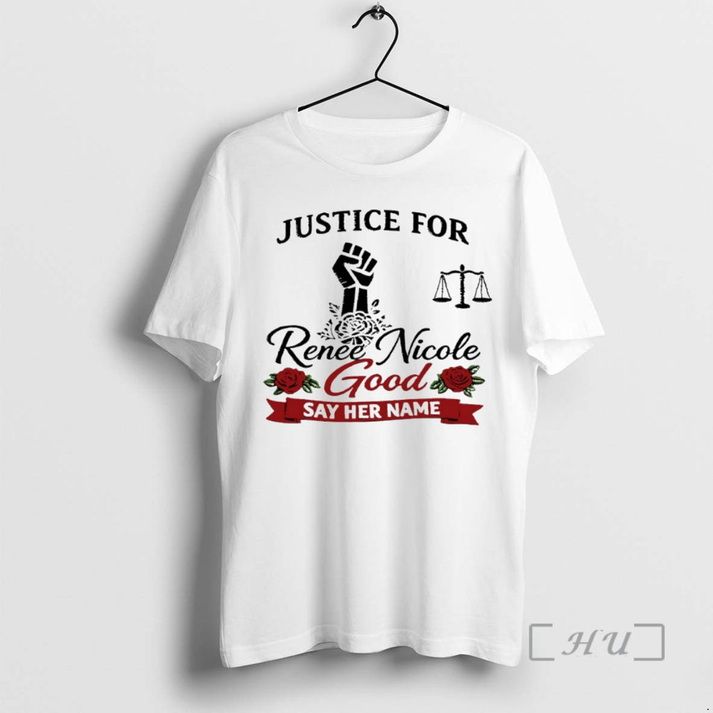 Officials Justice For Renee Nicole Good Say Her Name 2026 Circle Premium T Shirts Sweater