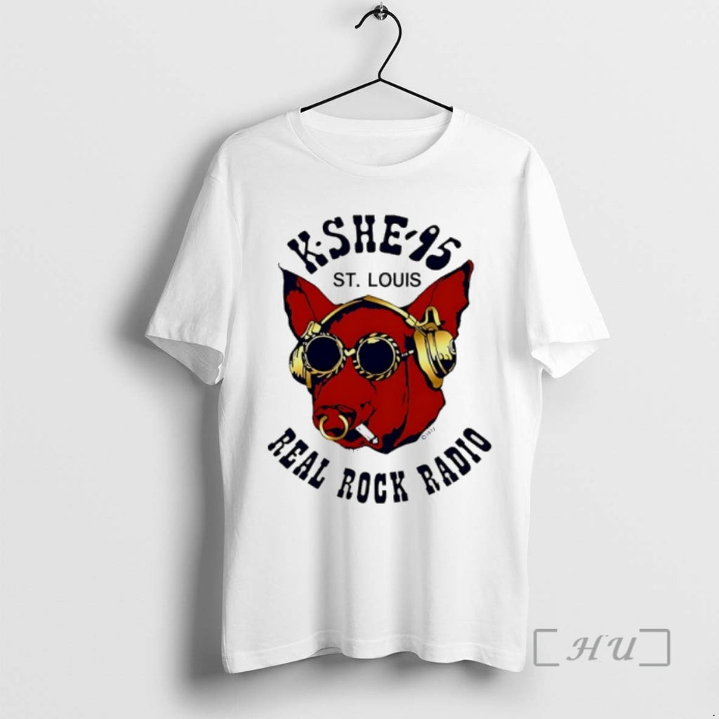 Officials Kshe 95 Real Rock Radio Dog Smoking Shirts Sweater