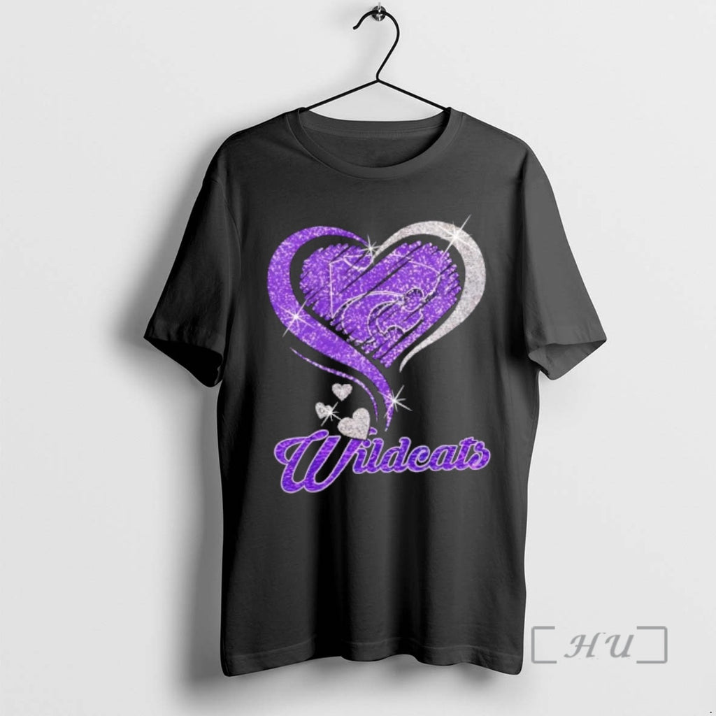 Officials Kansas State Wildcats Football In Glitter Heart Fans
