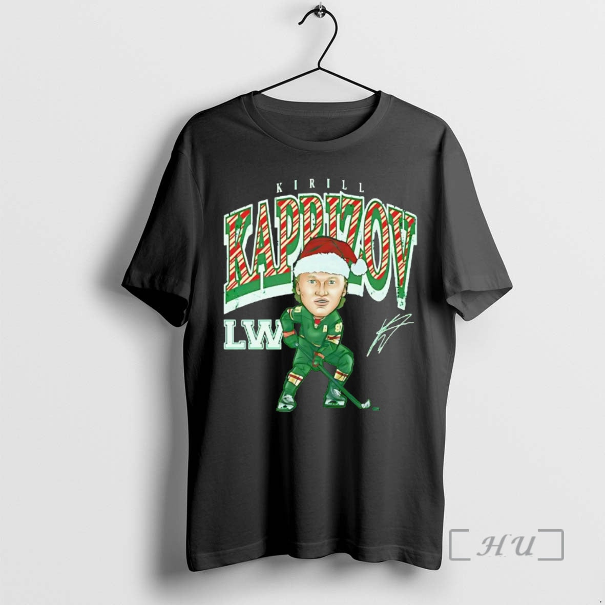 Officials Kirill Kaprizov Lw Santa Cartoon Minnesota Wild