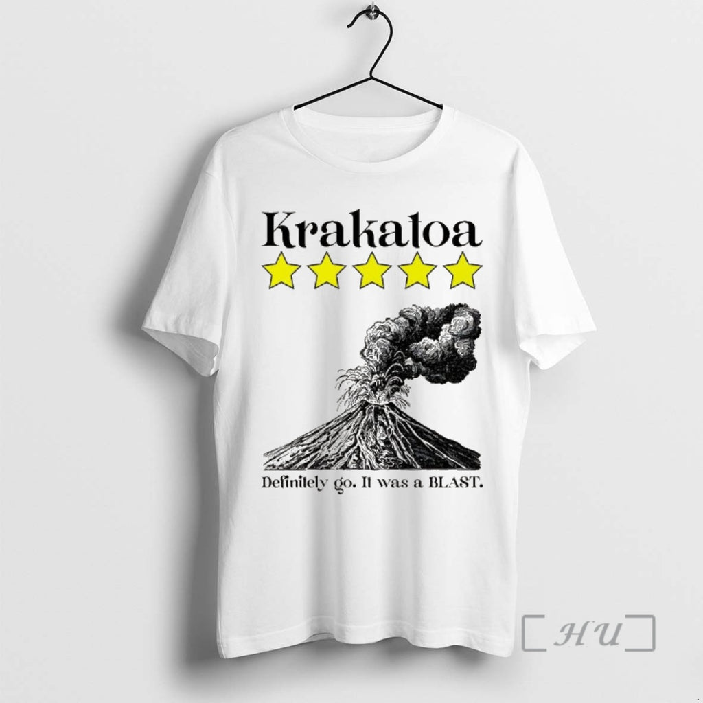 Officials Krakatoa 5 Star Definitely Go It Was A Blast Volcanic Eruption Premium T Shirts