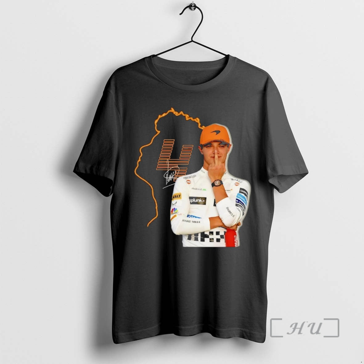 Officials Lando Norris Middle Finger Signature