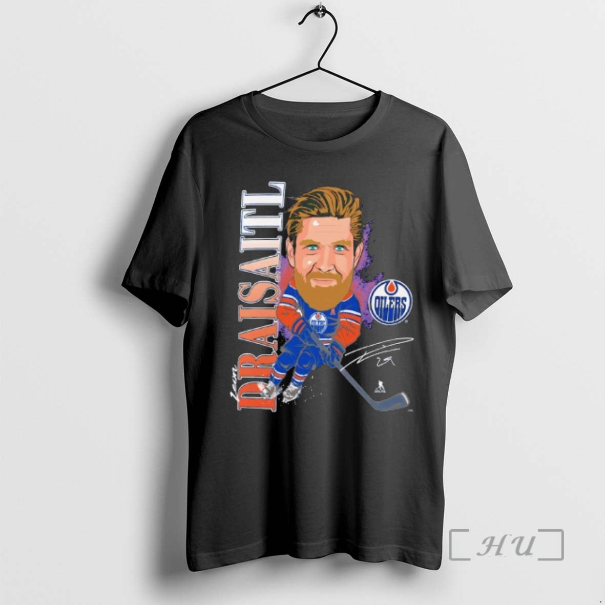 Officials Leon Draisaitl Edmonton Oilers Player Action Signature