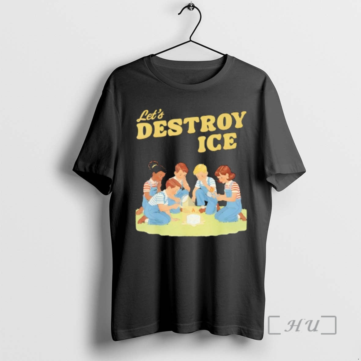 Officials Lets Destroy Some Ice Funny Protest Chinga La Migra Vintage