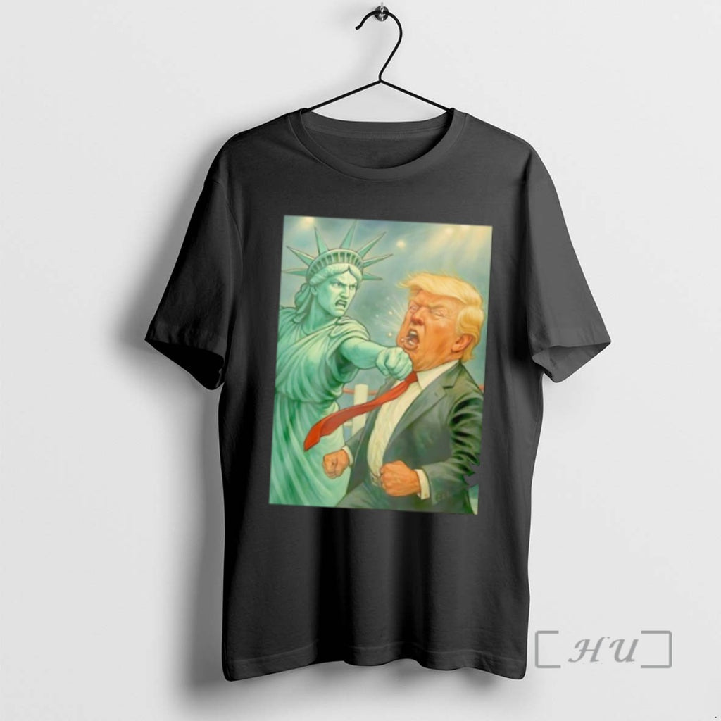 Officials Liberty Punch Trump Iconic Showdown Funny Shirts Sweater