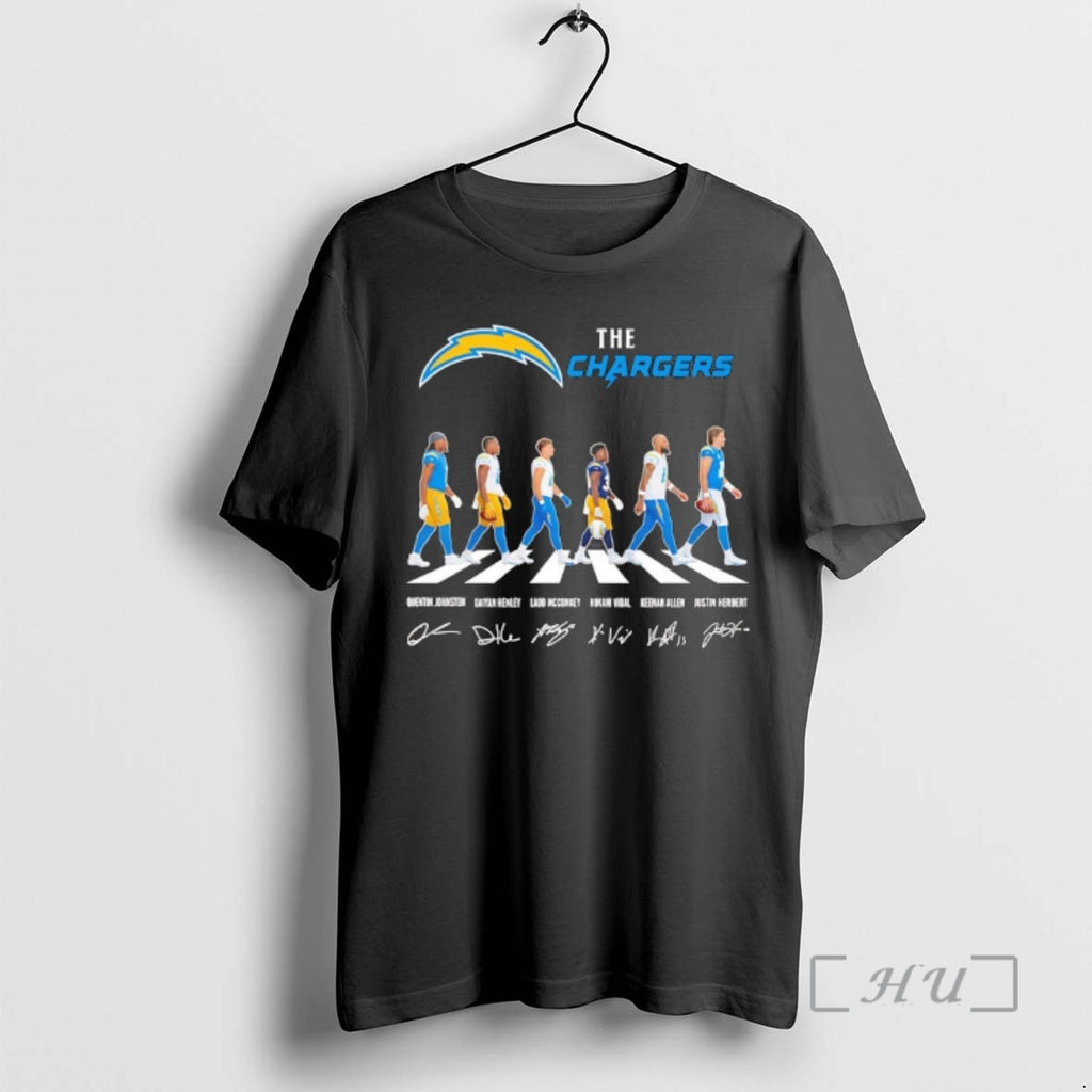 Officials Los Angeles Chargers Player Walking Abbey Road Signatures