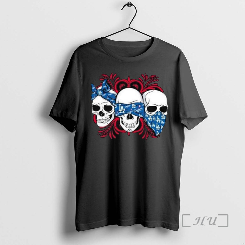 Officials Los Angeles Dodgers Skull Mask 2025 Long Sleve Shirts Sweater