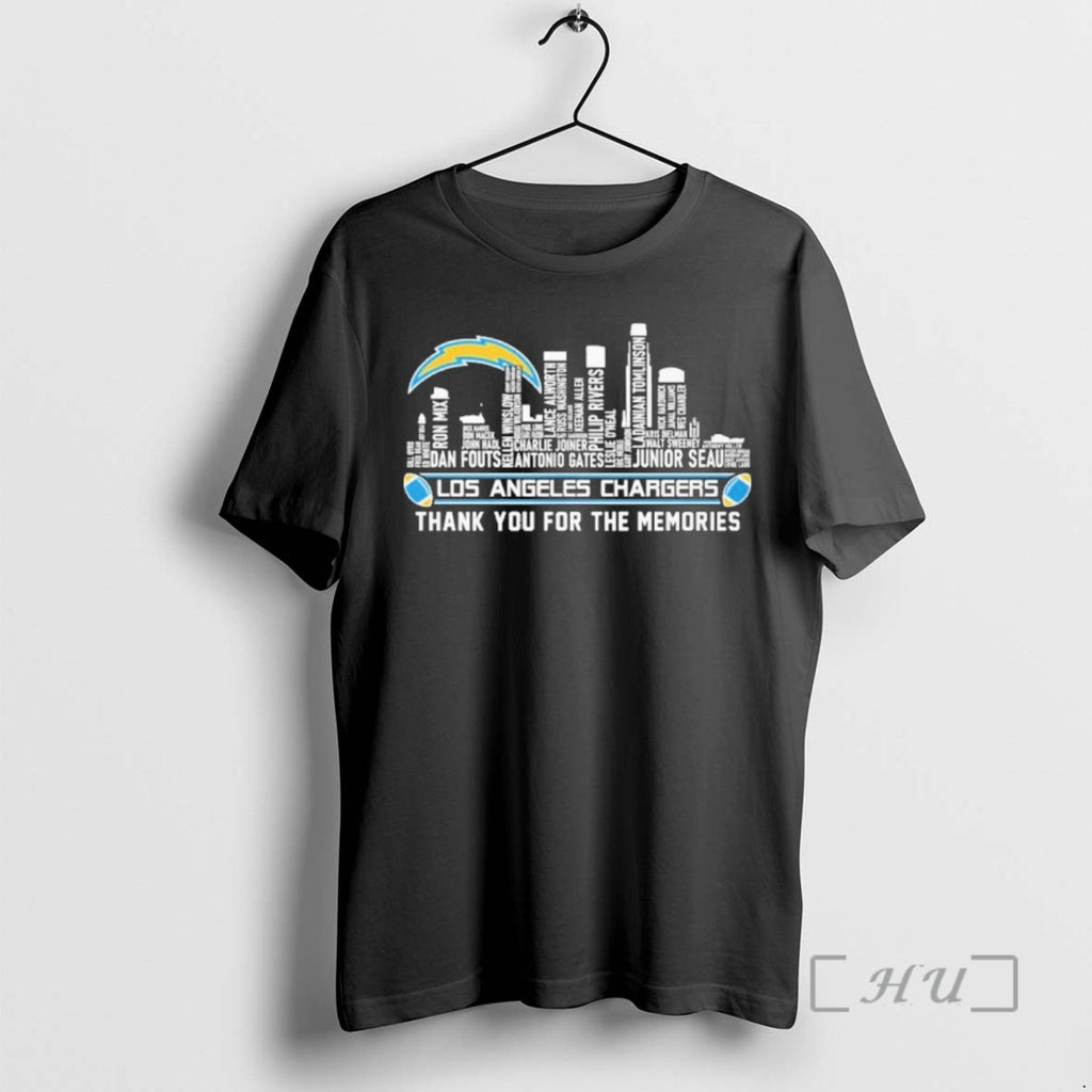 Officials Los Angeles Skyline X Los Angeles Chargers Typo Team Name Premium T Shirts Sweater