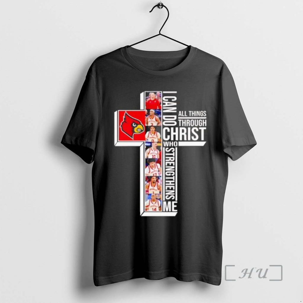 Officials Louisville Cardinals Basketball I Can Do All Things Through Christ Who Strengthens Me Premium