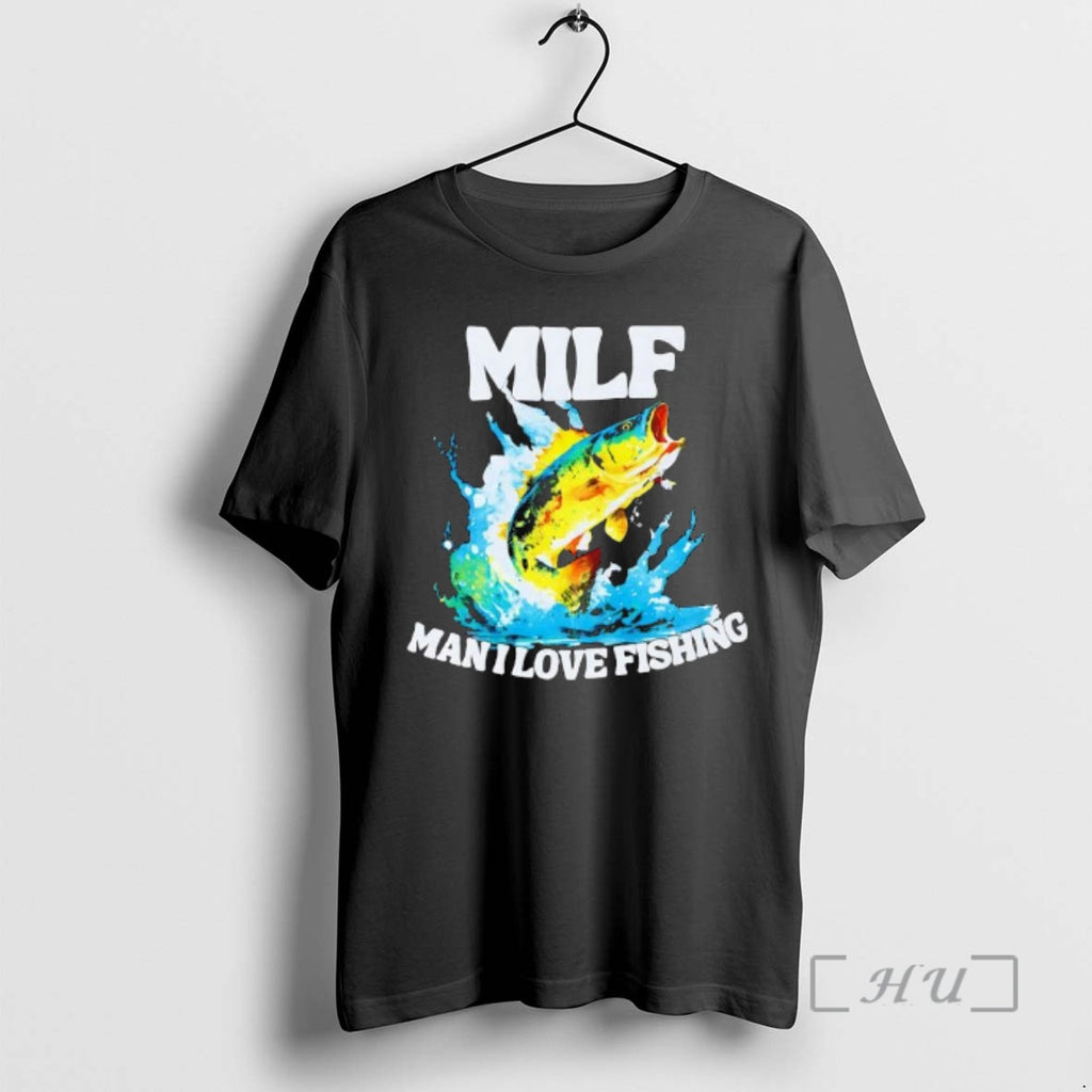 Officials Milf Mani I Love Fishing Peacock Bass Fish Graphic
